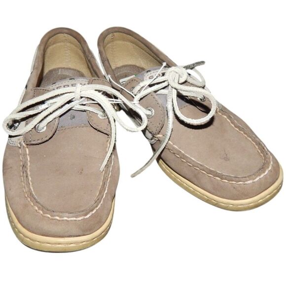 SPERRY Bluefish women size 7 metallic dot sequin top sider boat shoe - Picture 1 of 9